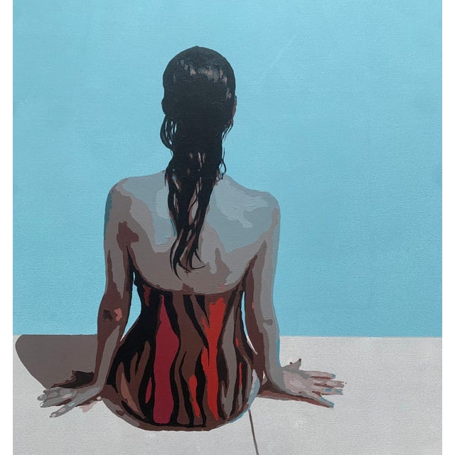 Joanna Woyda, The Beach: Ad, 2025, Acrylic on Canvas For Sale - Image 3 of 5