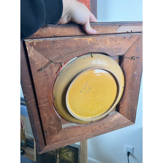 Antique Pair Framed Portrait Plates by Haviland Co Limoges France C. Mid 19th Century For Sale - Image 16 of 17