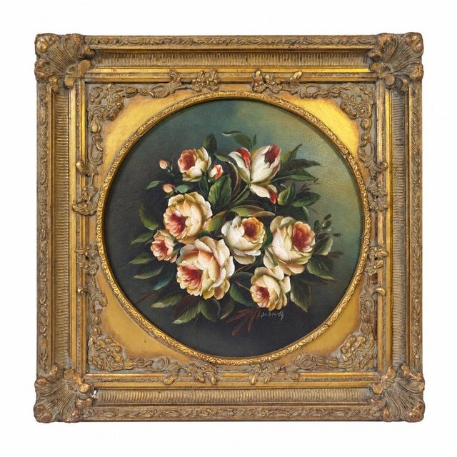 De Angelis, Rose, Oil on Canvas, Framed For Sale - Image 3 of 9