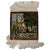 Silk Persian rug with a man holding a stick with 2 birds hanging on. A Duck is right behind. Signed by weaver, dated 1991....