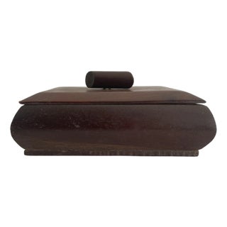 1970s Teak Wooden Trinket/Cigarette Box For Sale