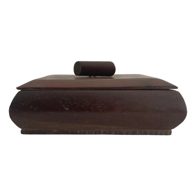1970s Teak Wooden Trinket/Cigarette Box For Sale