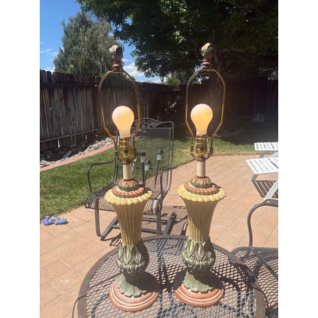 Victorian 1980s Victorian Revival Lamps- Set of 2 For Sale - Image 3 of 4
