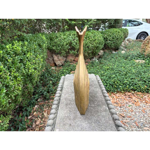 Italian Modern Brass Vase For Sale - Image 9 of 11
