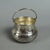 Small Bucket in 800 Silver with Vermeil Interior and Floral Theme For Sale - Image 3 of 12