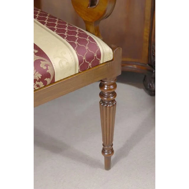 English Regency Dining Chairs with Walnut Inlay, Set of 12 For Sale - Image 17 of 18
