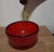 Mid-Century Modern Franco Moretti Murano Art Glass Scavo Bowl Red Cobalt Blue Signed Italy Vintage For Sale - Image 3 of 5