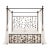 Stunning Iron Canopy Bed With Unique Design For Sale
