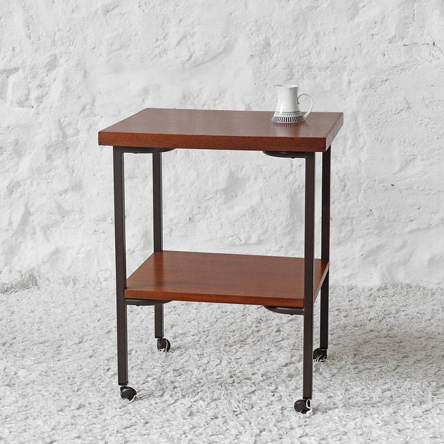 Mid-Century Modern Vintage Office Trolley, France, 1960s For Sale - Image 3 of 11