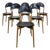 Italian Leather Chairs, Set of 6 For Sale