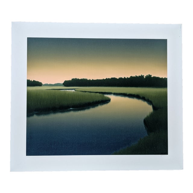 Jacob Cooley, Untitled Landscape, Wetlands, River Painting, Reproduction Print For Sale