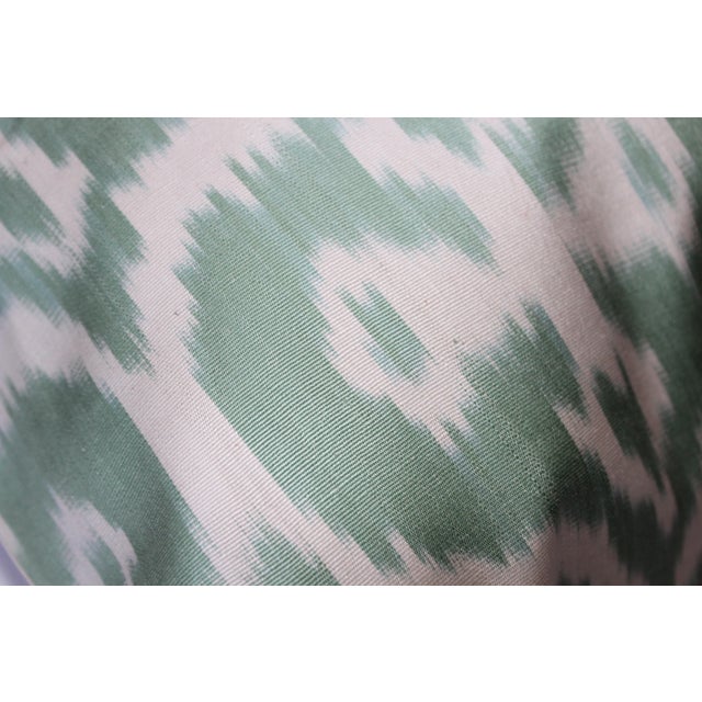 2010s Contemporary Silk Ikat Bohemian Throw Pillow For Sale - Image 5 of 7