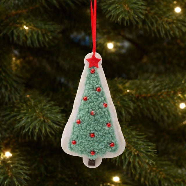 Contemporary Polyester Tree Ornaments (Set of 12) For Sale - Image 3 of 4