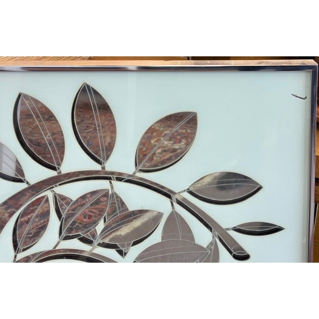 Metal Original Mid Century Greg Copeland Tree of Life Mirror With Apple - Signed and Dated For Sale - Image 7 of 10