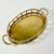 Mid 20th Century Mid-Century Hollywood Regency Coastal Boho Chic Oval Faux Bamboo Brass Tray, Mottahedeh Attributed For Sale - Image 5 of 13