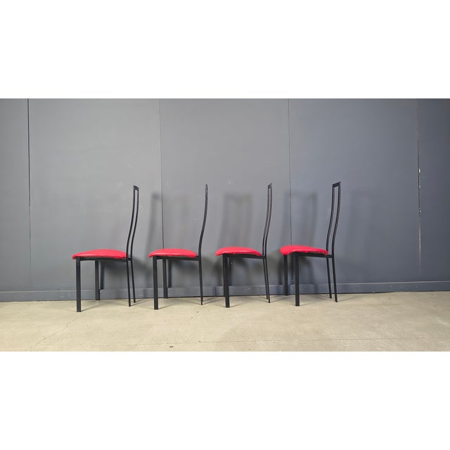 Vintage Postmodern Dining Chairs from Cattelan Italia, 1980s, Set of 4 For Sale - Image 16 of 16