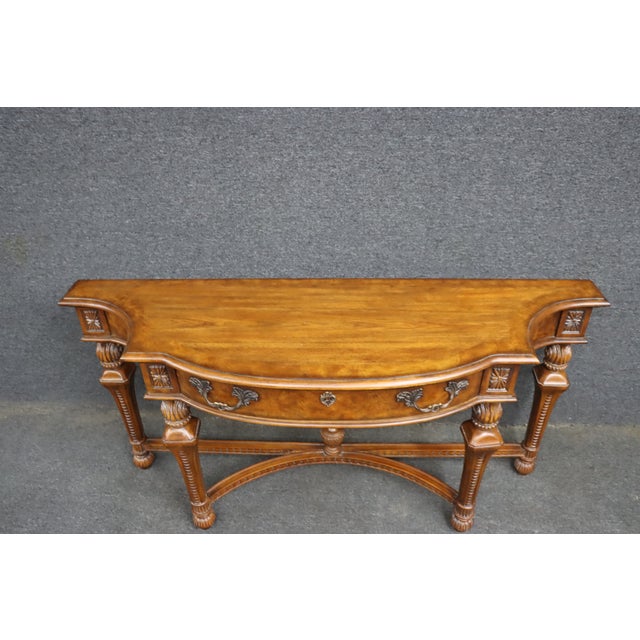 Drexel Heritage Cherry and Walnut Console Table For Sale - Image 10 of 17
