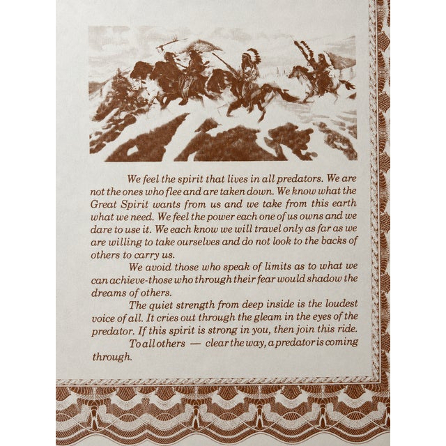 1990s Richard Luce Predator Spirit Signed Limited Edition Framed Western Print For Sale - Image 4 of 6