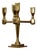 Swedish Four-Arm Brass Candleholder from Gusum For Sale