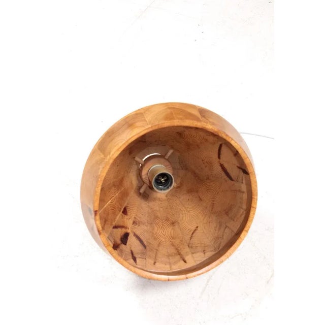 Mid-Century Modern Mid-Century Danish Solid Pine Ceiling Lamp, 1960s For Sale - Image 3 of 6