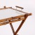 Serving Table in Glass and Bamboo For Sale - Image 4 of 6