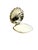 An elegant vintage English silver plate serving dish in a classic shell form, complete with its original fitted glass...