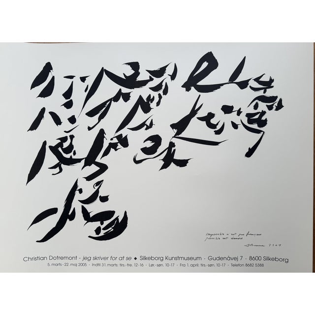 Impossible n'est pas francais, possible est danois Exhibition Poster by Christian Dotremont For Sale