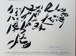 Impossible n'est pas francais, possible est danois Exhibition Poster by Christian Dotremont