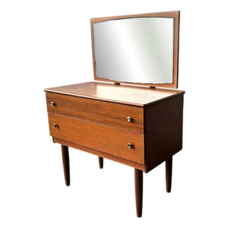 Small Mid-Century Chest of Drawers with Mirror, 1960s For Sale