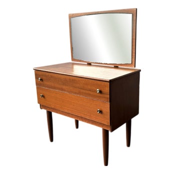 Small Mid-Century Chest of Drawers with Mirror, 1960s For Sale