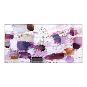 5816 - Large Pink and Purple Layered Abstract Colorfield Painting Original Artwork by Greet Helsen