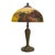 Yellow Arts & Crafts Phoenix Scenic Reverse Painted Table Lamp Signed a & R C1920 For Sale - Image 8 of 11