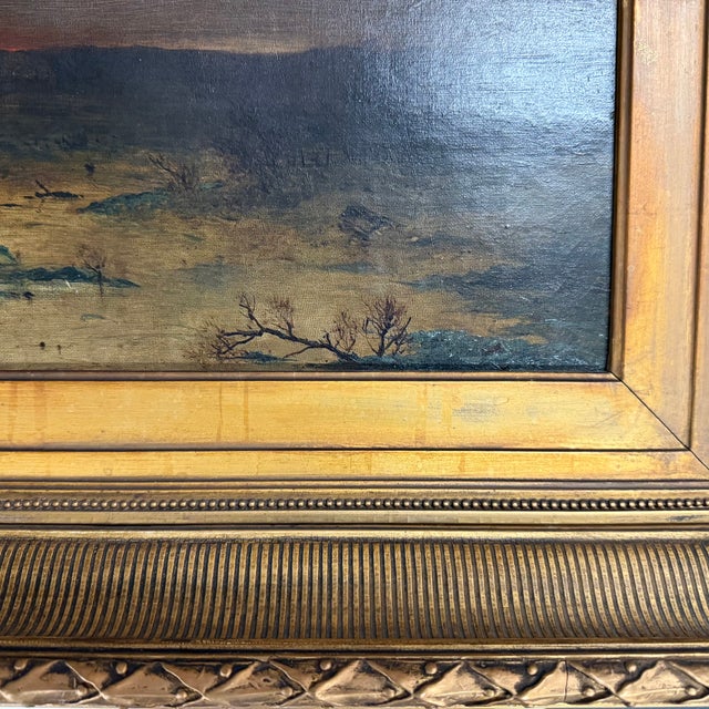 Textile Antique 19th Century Landscape Attr. Alexander Helwig Wyant For Sale - Image 7 of 8