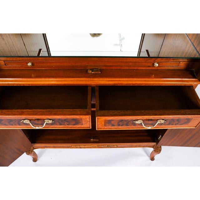 Antique Art Deco Walnut Marquetry Cocktail Cabinet by Epstein, 1930s For Sale - Image 18 of 18
