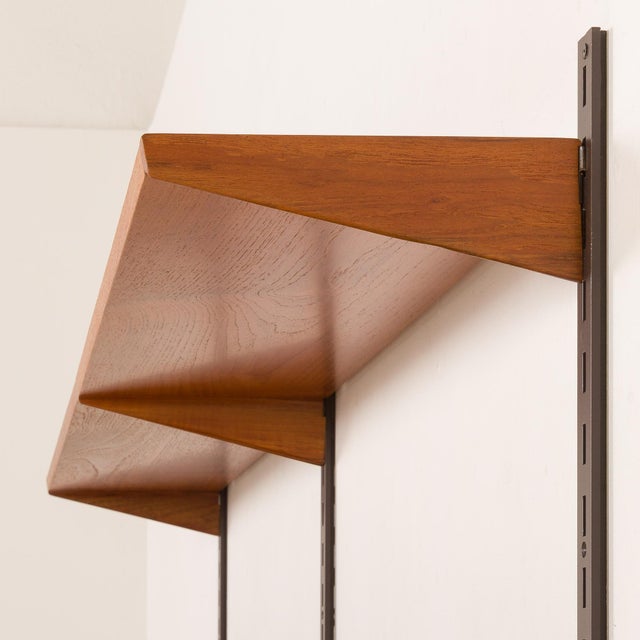Vintage Teak Shelving Unit by Kai Kristiansen for FM Mobler, 1960s For Sale - Image 10 of 12