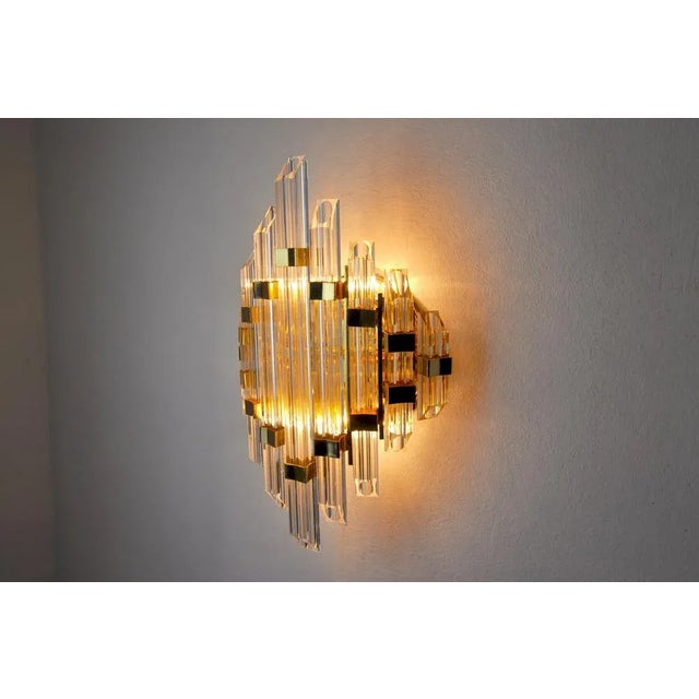 Tubular Wall Light in Murano Glass from Venini, Italy, 1970s For Sale - Image 6 of 8