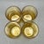 Glass Vintage Mid-Century Modern Libbey “Malibu Gold” Amber Juice Glasses - Set of 4 For Sale - Image 7 of 9