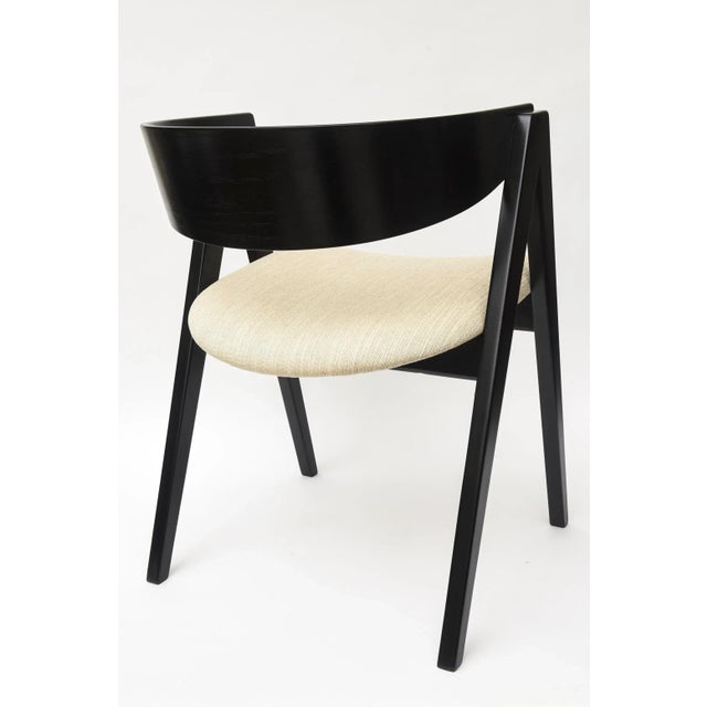 1940s Vintage Compass Side Chair by Allan Gould, 1948, Wood and Upholstery, Restored For Sale - Image 5 of 12
