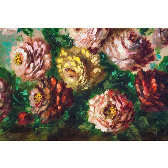 French 1920s Still Life With Roses by Lucie Verneuil For Sale - Image 3 of 3