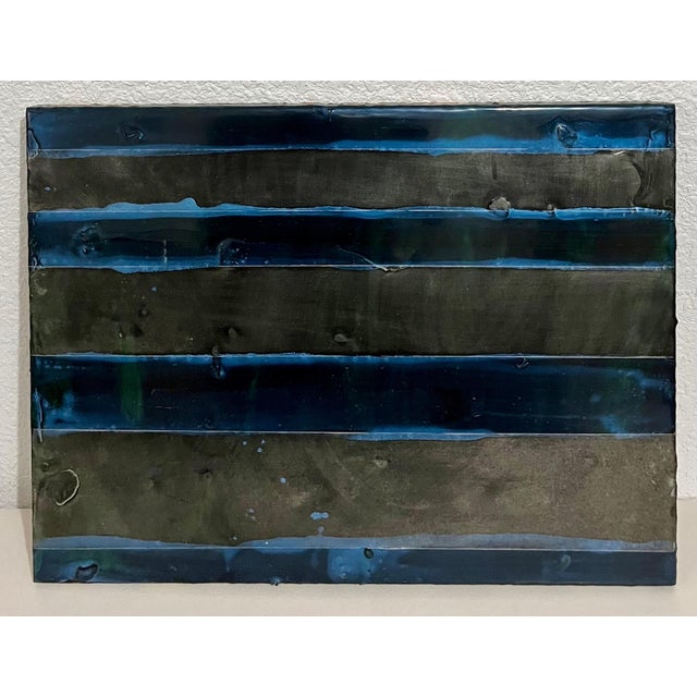 Erin Parish, Erin Parish Minimalist Abstract Resin and Oil Painting on Panel Woman Artist, 2005 For Sale