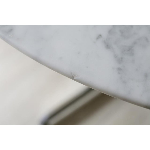 1970s French Marble and Steel Table, 1970 For Sale - Image 5 of 18