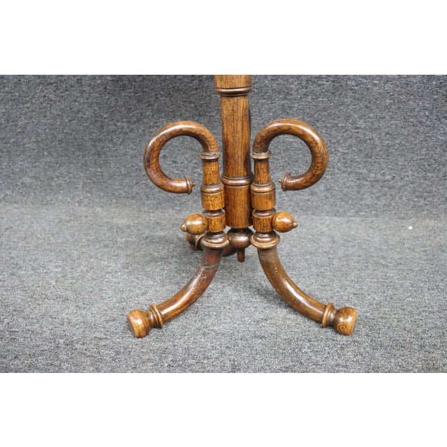 Bentwood Arts & Crafts Quarter-Sawn Oak Smokestand For Sale - Image 9 of 11