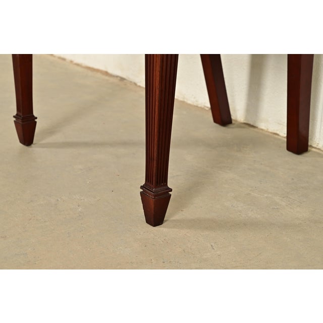 Brown Baker Furniture Historic Charleston Federal Mahogany Shield Back Side Chair or Dining Chair For Sale - Image 8 of 13