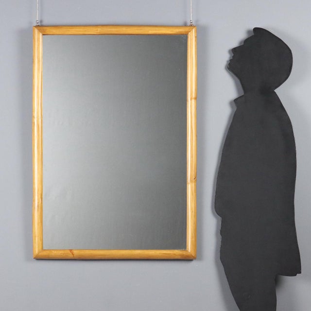 This 1980s-style mirror features a bamboo frame that lends a natural, vintage touch. The bamboo frame, a material prized...