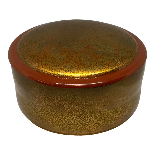 Antique Vintage Japanese Lacquer Ware Basket Box For Sale