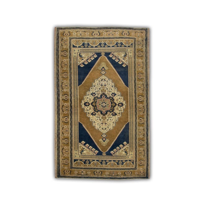 Vintage Turkish Rug 3'9" x 5'11" For Sale In Houston - Image 6 of 6