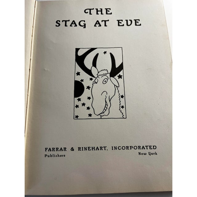 The Stag at Eve, 1931, by Walter Schmidt. Fourth printing. Farrar & Rinehart, New York. Oversized hardcover printed on...
