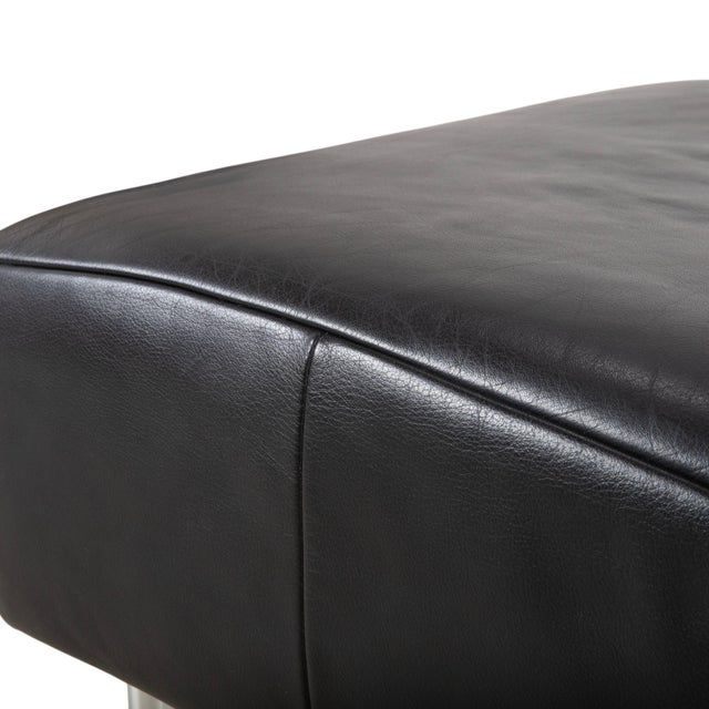 250 Leather Stool in Black by Rolf Benz For Sale - Image 4 of 12