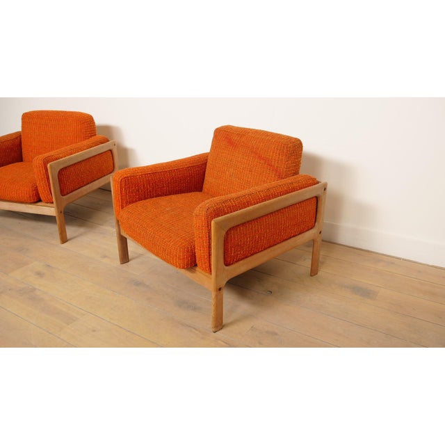 Danish Oak Lounge Chairs from Komfort, 1960s, Set of 2 For Sale - Image 6 of 13