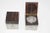 Art Deco Inkwells in Macassar Wood and Crystal, Jacques Adnet Style For Sale - Image 11 of 13